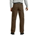 thumbnail image 2 of Dickies Men's Relaxed Fit Sanded Duck Carpenter Pants, Rinsed Timber Brown, 42X32, 2 of 2