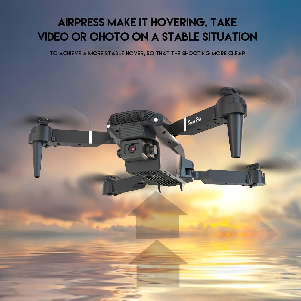 The E88 PRO Dual-camera Drone Features Stable Optical Flow, Is A Foldable Remote-controlled Drone, A Remote-controlled Drone Suitable for Beginners, And An Economical Indoor And Outdoor Aircraft