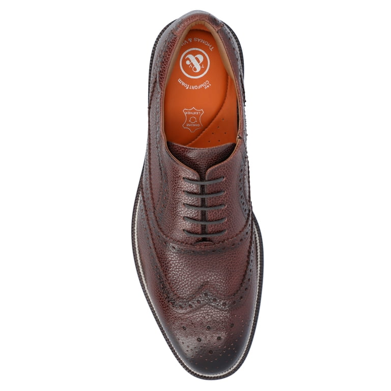 Thomas & Vine Mens Garland Lace-up Wingtip Oxford - Walmart.com display picture 1