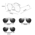 thumbnail image 2 of Mens Polarized Sunglasses Vintage Metal Frame TAC Lenses UV Protection Anti Glare Driving Fishing Outdoor All Day, 2 of 2