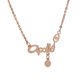 thumbnail image 1 of Collar con colgante Zulema 12 letras de Constelación Cadena corta, 1 of 8