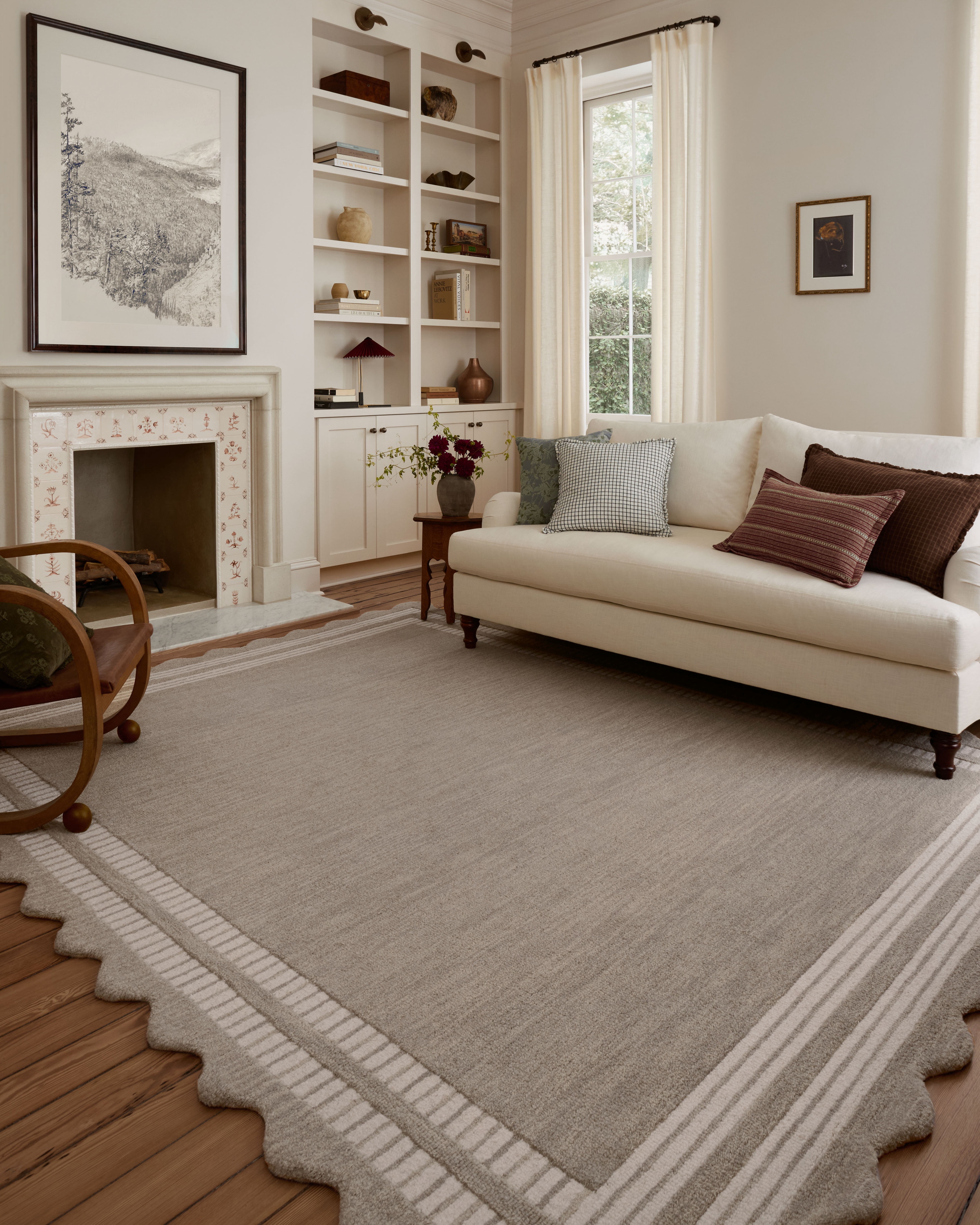 Chris Loves Julia x Loloi Scottie Fog / Ivory 9'-3" x 13' Area Rug