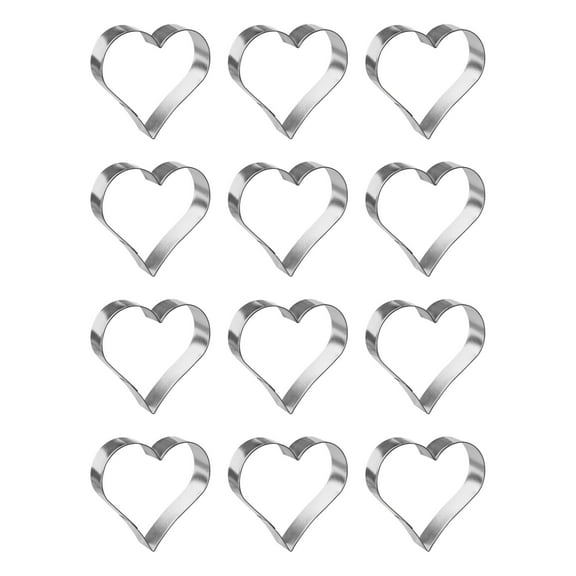Heart Dozen Cookie Cutters 4 inches/each V1005-W12 - The Cookie Cutter Shop - Tin Plate Steel