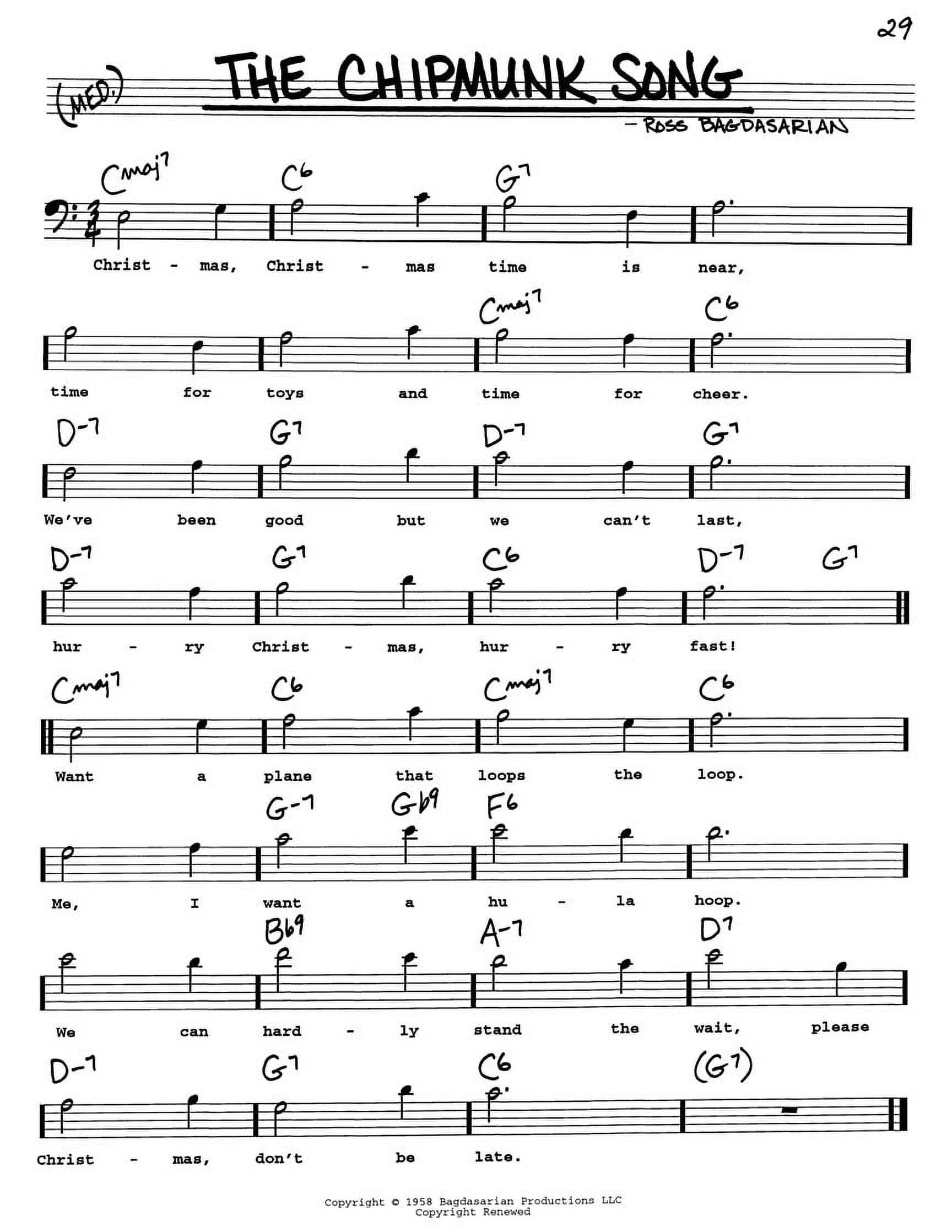 Hal Leonard The Real Christmas Book - Bass Clef Edition