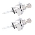 thumbnail image 1 of 2PCS Guitar Strap Locks, Quick Release Strap Retainer Metal Button with 1 Wrench for Electric Acoustic Guitar Bass, 1 of 8