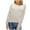 White, variant on 50% Off Clear! Viikei Cardigan Sweaters for Women Plus Size Fall Fashion Women's Rounk Neck Long Sleeve Casual Pullover Blouse Sweater