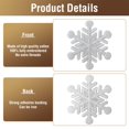 thumbnail image 3 of 12 parches navideños bordados con forma de copo de nieve de WILDREEDS para planchar, 3 of 6