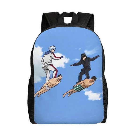 Gintoki Sakata Versatile Backpack Washable casual style School Student Backpack Trendy Oxford Cloth Computer Bag