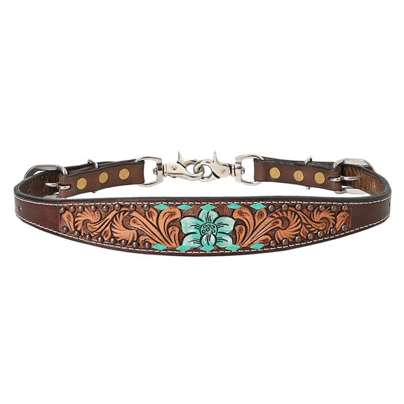 24-27 In HILASON Horse Leather Wither Strap Brown Tan