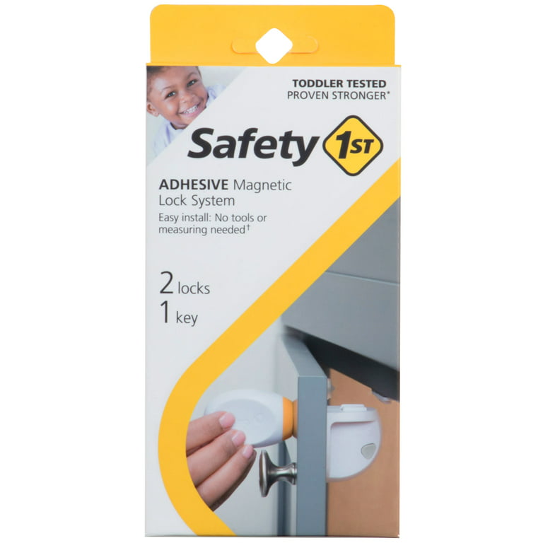 Safety 1st Deluxe Magnetic Locking Systems White Magnetic Cabinet Locks in  the Child Safety Accessories department at