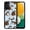 Brindle Brown English Bulldog Funny Playful Postures, variant on WIRESTER Shockproof Soft Rubber Cover Case for Samsung Galaxy A13 5G 6.5" 2021, Black White Tuxedo Cat Playful Postures On Pale Aqua Background