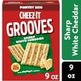 thumbnail image 3 of Cheez-It Grooves Sharp White Cheddar Cheese Crackers 9 oz - 5 Pack, 3 of 5