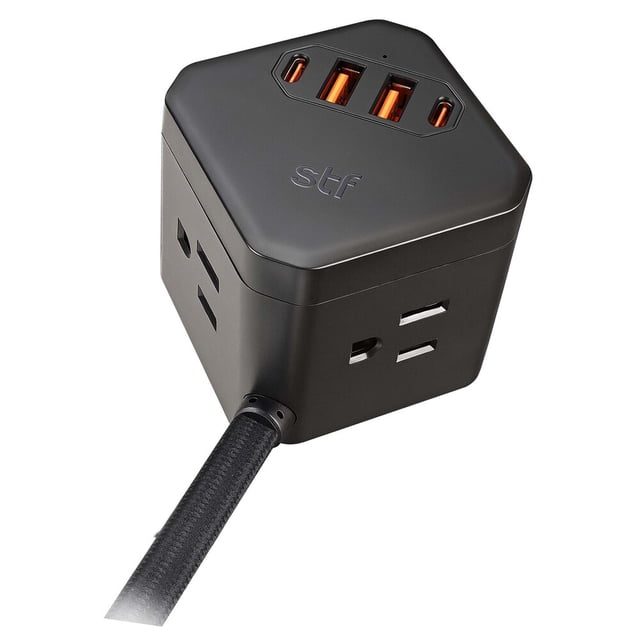 MULTICONTACTO GaN con salidas USB y USB-C marca STF