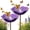 Purple-2pcs, variant on Metal Flower Garden Stakes Bird Bath, 2026 New Handmade Metal Flower Garden Stake, for Colorful Bee/Butterfly/Bird Watering (Purple-2PCS)