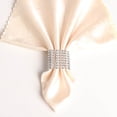 thumbnail image 4 of Dvkptbk Napkin Ring 50pc Bling Diamond Rhinestone Mesh Wrap Napkin Wedding Decor Gold Home Decor on Clearance, 4 of 5