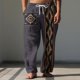 thumbnail image 1 of Pantalones largos para hombre, cintura elástica, transpirables, cómodos, suaves, informales, de playa, de poliéster., 1 of 5