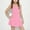 Pink, variant on Floleo Girl's Sleeveless Solid Color Round Neck Sports Tennis Dress, Comfortable, Breathable Cool Summer Outfit Party Games Beach Sunbathing(Pink,6Years)