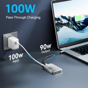 ACASIS 10Gbps Magnetic M.2 NVMe SSD Enclosure & USB C 6-in1 Docking Station Dual HDMI with Cooling Fan for iPhone 17/16/15 Pro/Pro Max/Plus