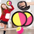 thumbnail image 3 of Juego de lanzar y atrapar la pelota para niños, palo de palma, pelota objetivo, juguetes, equipo deportivo interactivo para guardería, amarillo y rojo, 3 of 10