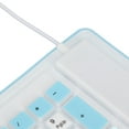 thumbnail image 3 of Foldable Silicone Keyboard 103 Keys USB Wired Silicon Foldable Waterproof Mute Fadeless Foldable Keyboard for PC Laptop Blue, 3 of 8