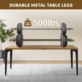 thumbnail image 4 of allforwood Spade Dining Table Leg Modern and Minimalist Metal Legs for DIY Table Projects (Set of 4)., 4 of 8