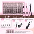 thumbnail image 5 of Lash Clusters Kit Wispy Eyelash Clusters Lashes Natural DIY Lash Extension Kit 10-16mm Cluster Eyelash Extensions Kit 300pcs C Curl Individual Lashes Cluster Eyelash (With Tweezers), 5 of 7