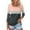 502_Grey, variant on 3/4 Sleeve T Shirts for Women Fashionable And Casual Patchwork Color Square Neck Three Quarter Top Shirt T Shirts for Women Grey