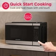 thumbnail image 4 of Frigidaire 0.9 Cu. Ft. Countertop Microwave Oven, 1000 Watt Microwave with 10 Power Levels, Stainless Steel, 4 of 9