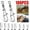 1 100pcs, variant on 100Pcs Fishing Rolling Barrel Swivels W Duo Lock Snap Connector W Quick Change