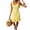 Yellow, variant on Crochet Dress Women's Slim Fitting Knit Dress Sleeveless Squares Neck Ruffle Mini Dress Bodycon Fitting Sundress for Summer Beach Loungewear Casual Grey XXL