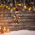 thumbnail image 2 of Guirnalda de Navidad Zulema decoración colgante LED para puerta 21x54cm bufanda roja, 2 of 7