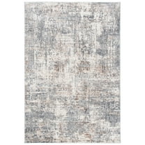 SAFAVIEH Shivan Janae Abstract Distressed Area Rug, Ivory/Grey, 5'1" x 7'6"