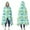 LightGreen Dinosaurs Clouds, variant on Wearable Blanket,LightGreen Dinosaurs Clouds Trees Pattern Hooded Wearable Flannel Blanket for Adults & Teens,Winter Poncho Shawl Wrap Cape Cozy Anti-Pill,50"x60"