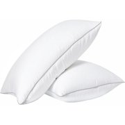 Standard Pillows Set of 2 - Cozy Soft & Firm Bed Pillow for Side Sleepers & Back Sleepers - Down Alternative Pillows Standard Size Set of 2 - White