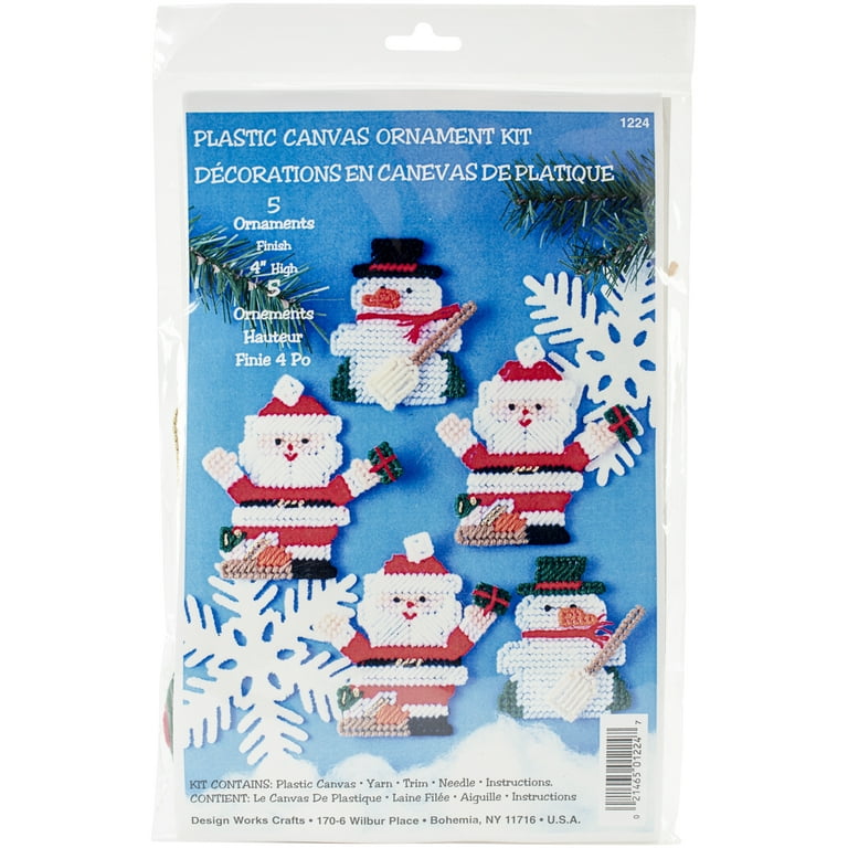 Design Works Village - Christmas Ornaments - Plastic Canvas Kit 6879 -  123Stitch