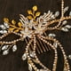thumbnail image 3 of Pinza de cabellero perfecl Flor nupcial dorado Accesorios para El cabello, 3 of 8