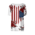 thumbnail image 6 of MEICHEN Womens Tops Summer Graphic Tees Short Sleeve Patriotic Blouse Usa 250th Anniversary T Shirt V Neck Shirt, 6 of 6
