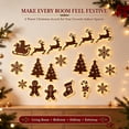 thumbnail image 6 of LED Reindeer Wall Decorations, 7Pcs Light Up Christmas Wall Decor, Christmas Glow Silhouette Lights for Door, Bedroom, Living Room, Hallway and Entryway (LED Decor-7pcs tree), 6 of 9