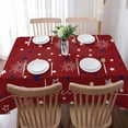 thumbnail image 5 of Rectangle Patriotic Memorial Tablecloth Stainproof Tablecloths,Wipeable Table Cloth Wrinkle-Free for Round/Rectangle/Oval/Square/Dining/Party,Stars Red Blue Fireworks 4th of July 60x102, 5 of 6