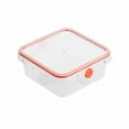thumbnail image 2 of Clearance Under $10 TOTOYTO Ultra Seal 1 Cup Rectangle Airtight Food Storage Container Latching Lid Microwave and Dishwasher Clear with Blue Gasket ，VT=570ml/1150ml, 2 of 7