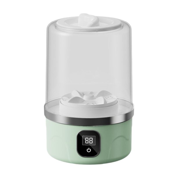 Mini lavadora portátil compacta para ropa de bebé, ropa interior ligera. Verde