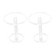 thumbnail image 2 of 2 piezas Pedestal Display Riser Stands Pedestal Jewelry Stand Clear Modern Photography Props Jewelry Stand Jewelry Rack de almacenamiento para llavero , 8 cm de alto Sunnimix Soporte de exhibición de joyería, 2 of 8