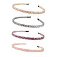 thumbnail image 1 of Coofit 4 Pcs Bandeau Femme Mode Cristal Bandeau Accessoires Cheveux, 1 of 10