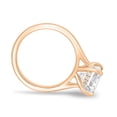 thumbnail image 5 of 3.00Ct Elongated Cushion Cut Moissanite Solitaire Engagement Ring, Hidden Halo, 14K Rose Gold, 5 of 7