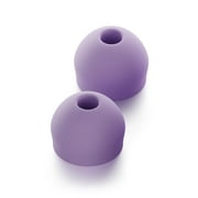 CURVD XXS Earplug Tips Replacement Set: Soft Flexible Silicone Noise-Reducing Eartips (Purple)