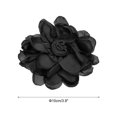 thumbnail image 2 of Uxcell Rose Flower Hair Clips, Fabric Brooch Pins for Women Wedding Party Dance Dress Clothes Accessories, Black, 2 of 7