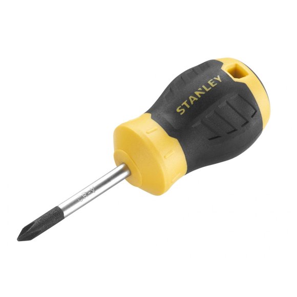 Stanley Outils à Main Coussin Poignée Tournevis Stubby, Pointe Phillips