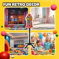 thumbnail image 5 of 15” Gumball Machine with Stand and Coin Bank - Bubble Gum Machine Candy Dispenser Vending Machine with Glass Globe and Metal Base - Vintage Style Gum Ball Machine by Great Northern Popcorn (Red), 5 of 11