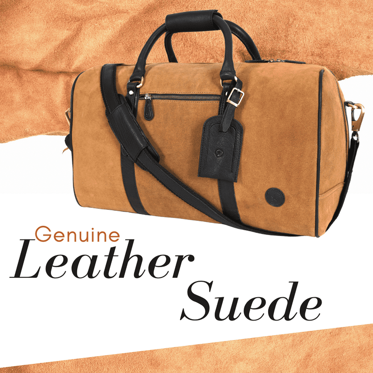 Aaron leather clearance travel duffle bag