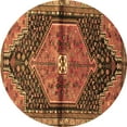 thumbnail image 1 of Ahgly Company Indoor Round Persian Brown Traditional Area Rugs, 4' Round, 1 of 4